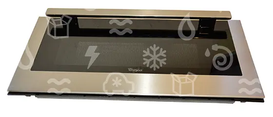 dvířka mikrovlnné trouby WHIRLPOOL, kompletní